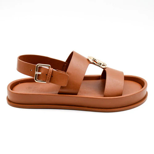 Polo Moulded Trim Tan Sandal
