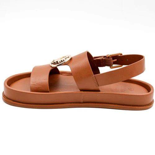 Polo Moulded Trim Tan Sandal