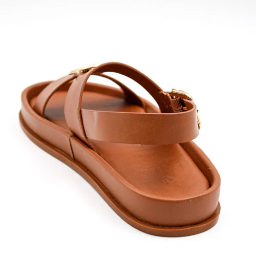 Polo Moulded Trim Tan Sandal