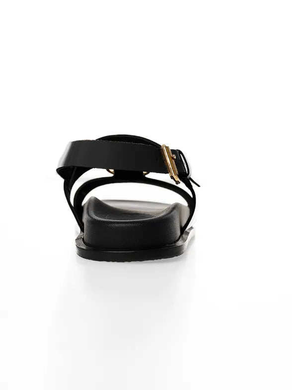 Polo Moulded Trim Black Sandal