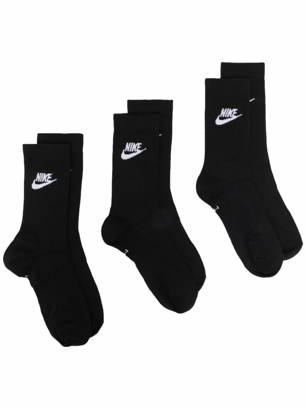 Nike 3 Pack Logo Printed Socks